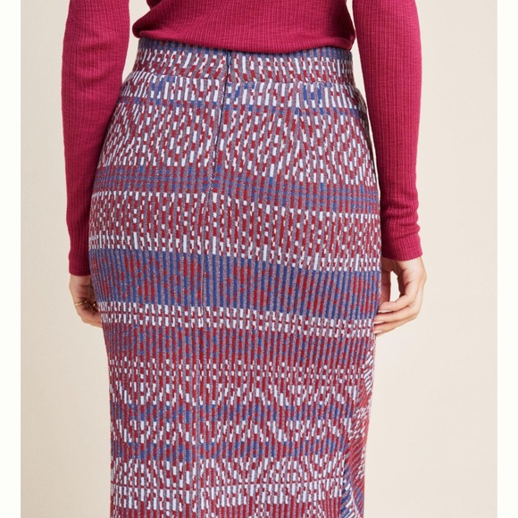 Anthropology Mauve By Anthropology faux wrap skirt size XS - Picture 7 of 8